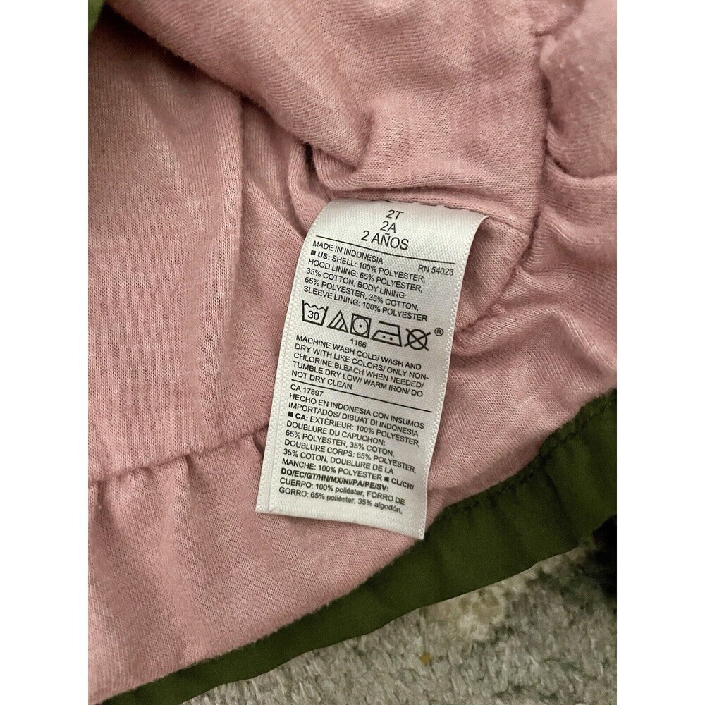 Old Navy 6-12 Months Essential Everyday Baby Military Cargo Jacket Green Zip Up - Picture 6 of 8